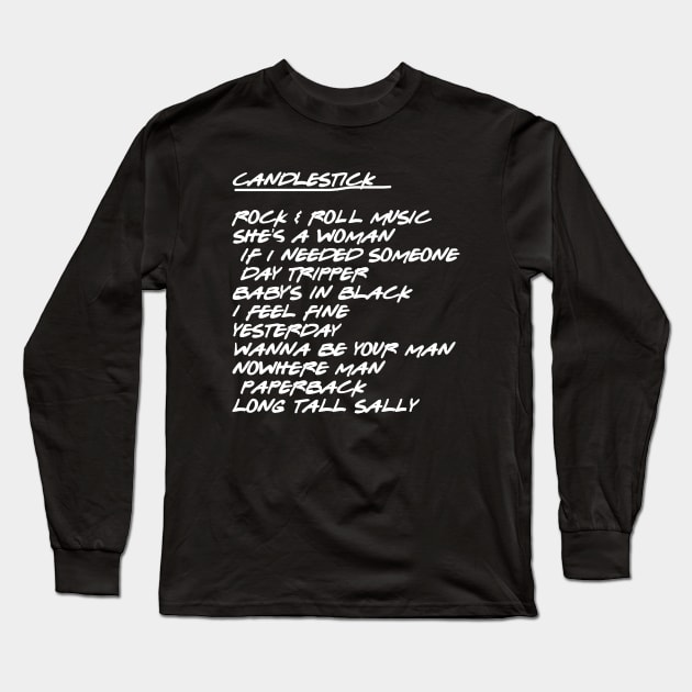 Candlestick Setlist Long Sleeve T-Shirt by Vandalay Industries